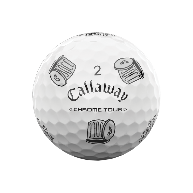 Limitierte Edition Chrome Tour Trash Talk Golfbälle (12 Stück) - View 5