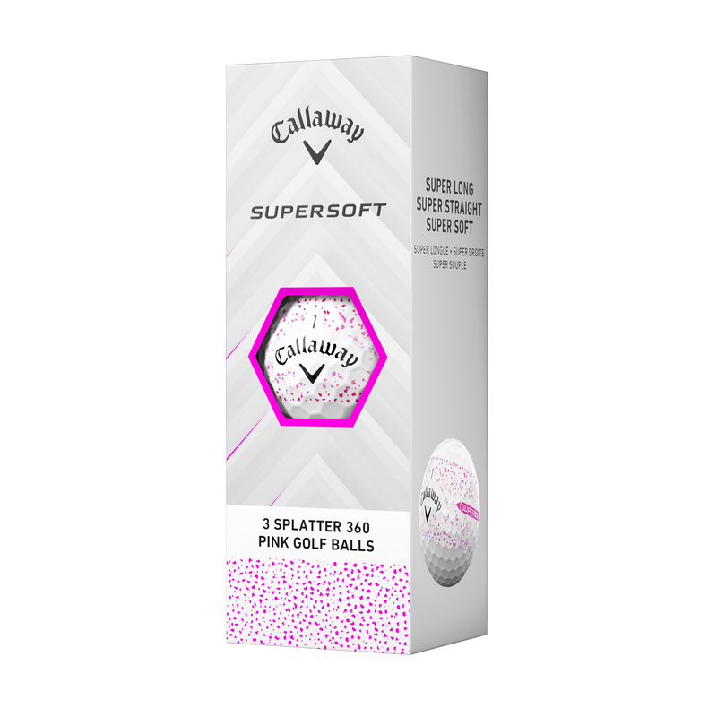 Supersoft Splatter 360 Pink Golfbälle (Dutzend) - View 4