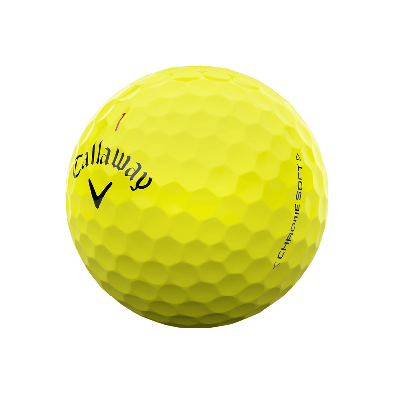 Chrome Soft Yellow Golfball 2024 (Dozen) - View 2