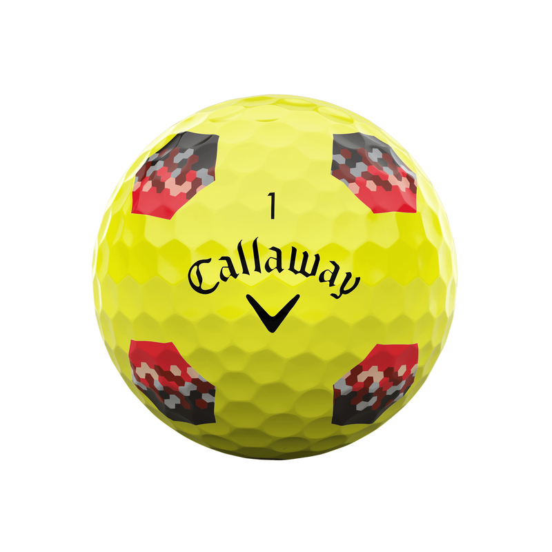 Chrome Tour X TruTrack Yellow Golfb&auml;lle 2024 (Dozen) - View 3