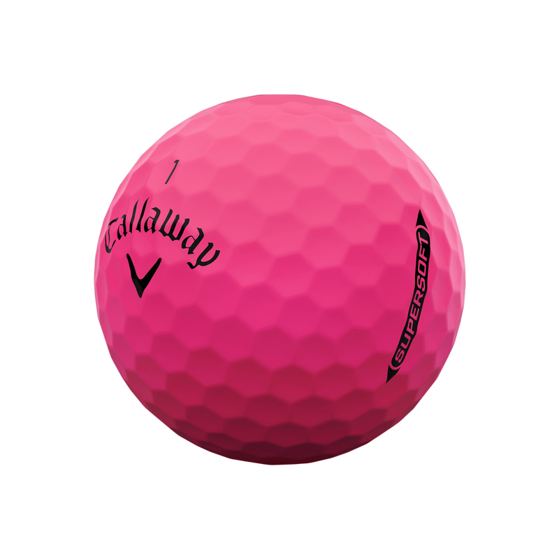 Supersoft Matte Pink Golfbälle (Dutzend) - View 2