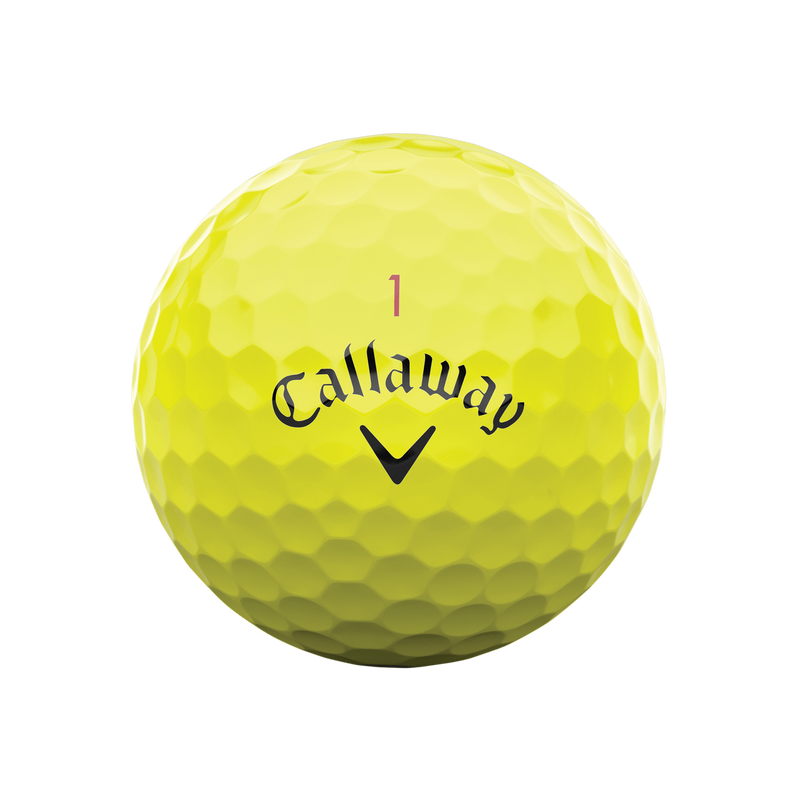 Chrome Tour X Yellow Golfb&auml;lle - View 3