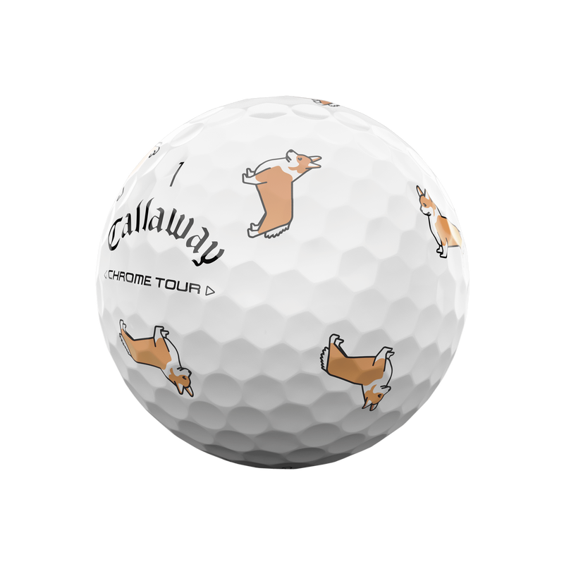 Chrome Tour Small Dogs: Corgi Golf Balls - View 4