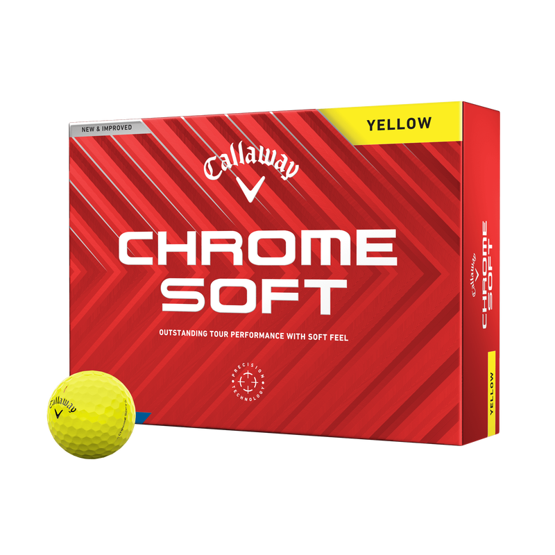 Chrome Soft Yellow Golfball 2024 (Dozen) - View 1