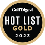 2023 golf digest hot list gold award badge