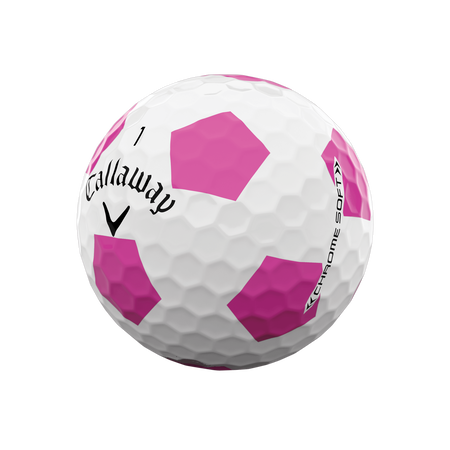 Limited Edition Chrome Soft Truvis Pink Golf Balls (Dozen)