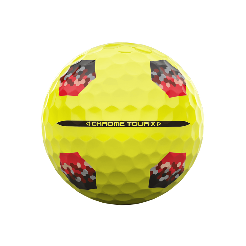 Chrome Tour X TruTrack Yellow Golf Balls 2024 (Dozen) - View 4