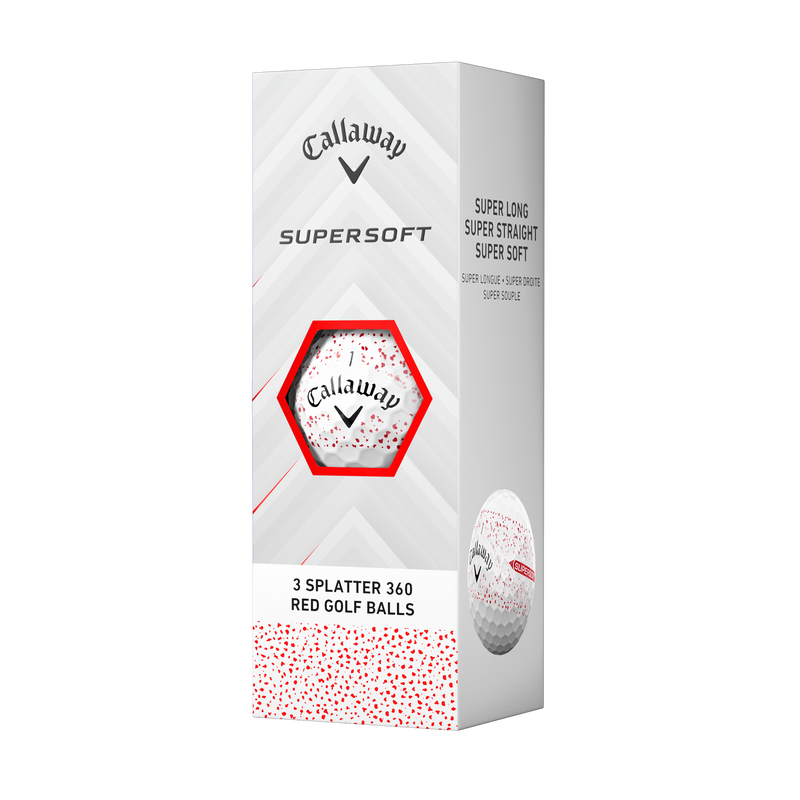 Balles Supersoft Splatter 360 rouges (douzaine) - View 4