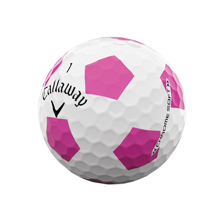 Balles De Golf Chrome Soft Truvis Rose - &Eacute;dition Limit&eacute;e (Douzaine)
