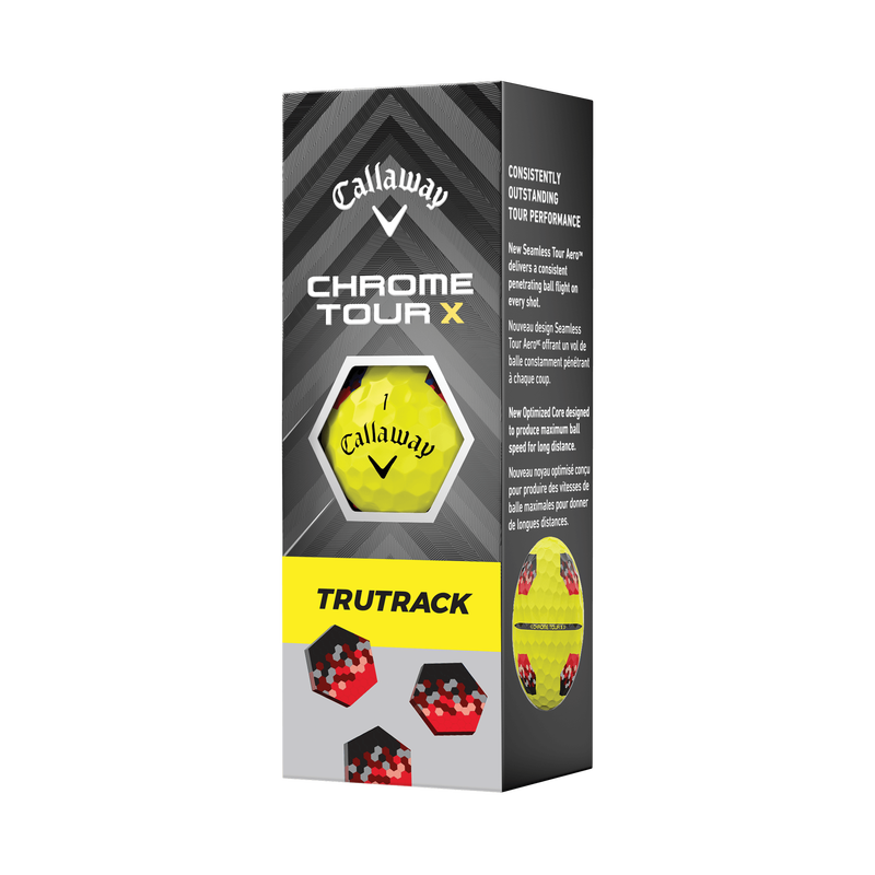 Balles de golf Chrome Tour&nbsp;X TruTrack jaunes 2024 (Dozen) - View 5