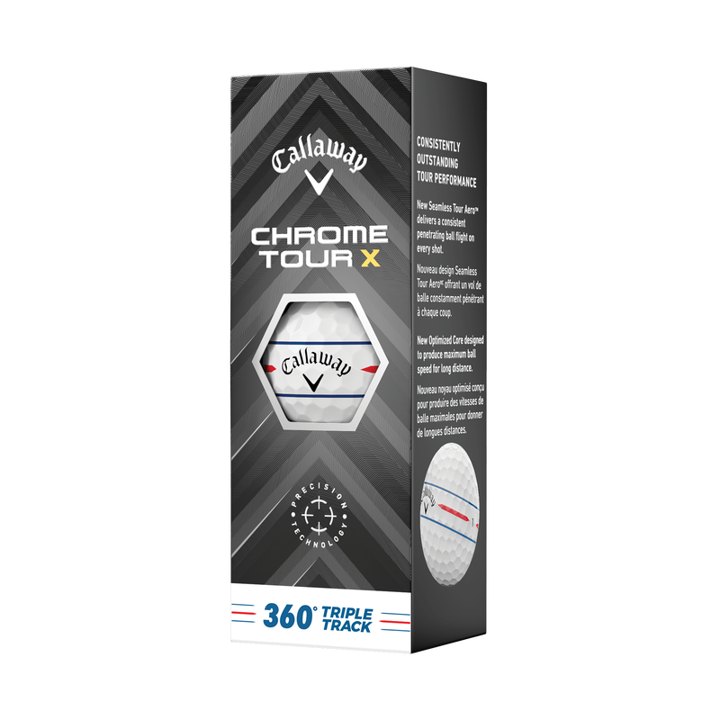 Balles de golf Chrome Tour&nbsp;X&nbsp;360 Triple Track - View 4